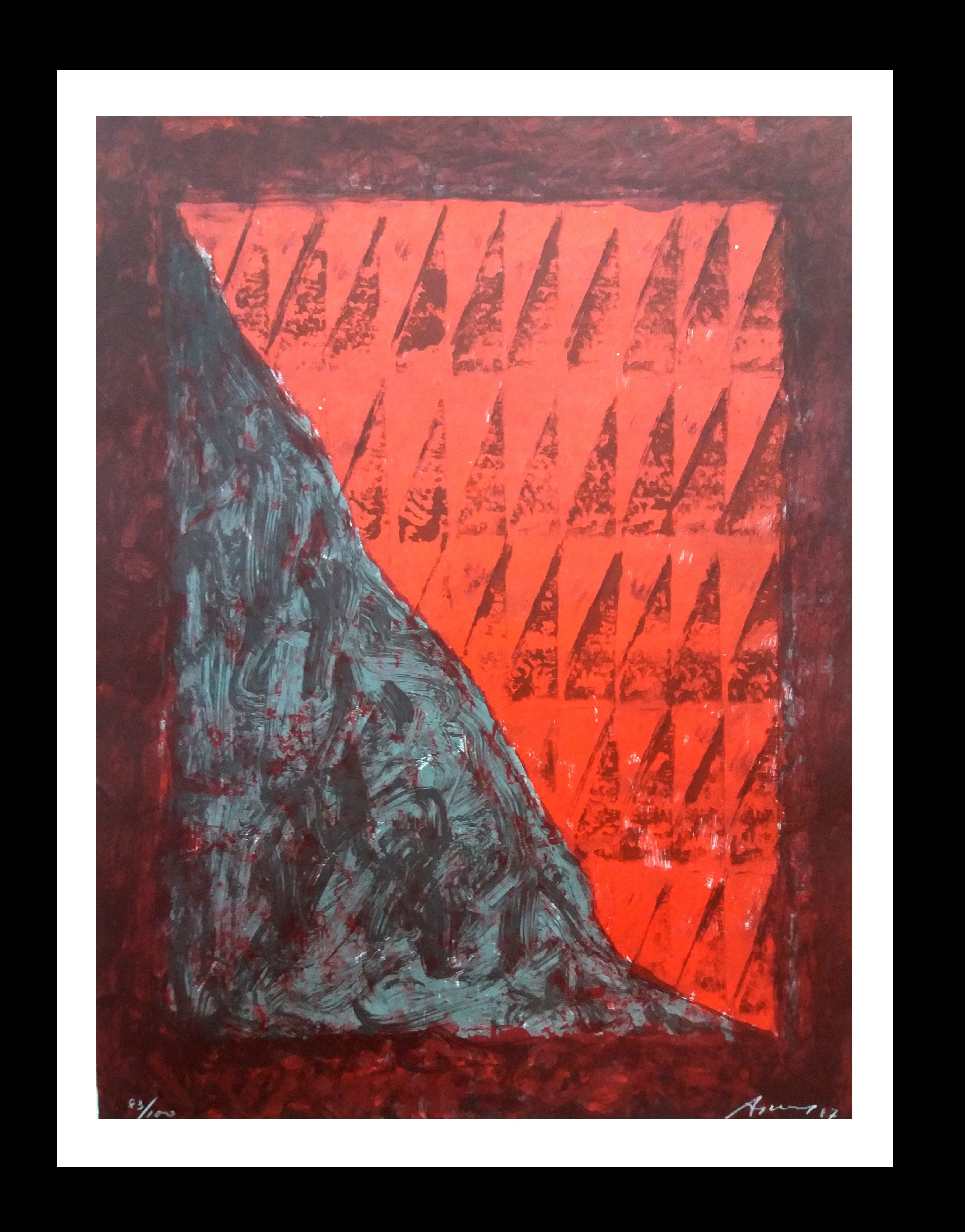 Daniel Argimon, Abstract in red Daniel Argimon, Abstract in red