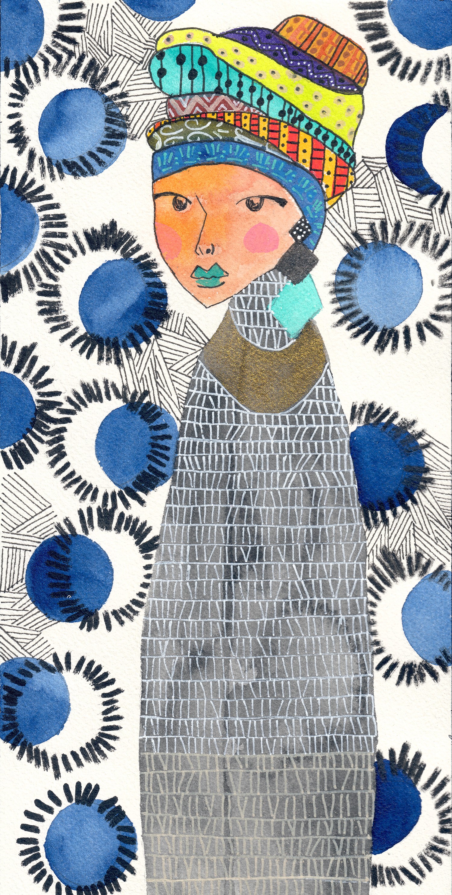 Gris De Garance, Femme africaine Gris De Garance, Femme africaine
