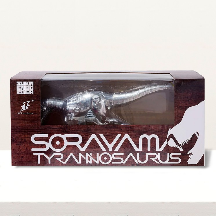 ▷ T-Rex Cyborg Dinosaur Figure Silver by Hajime Sorayama