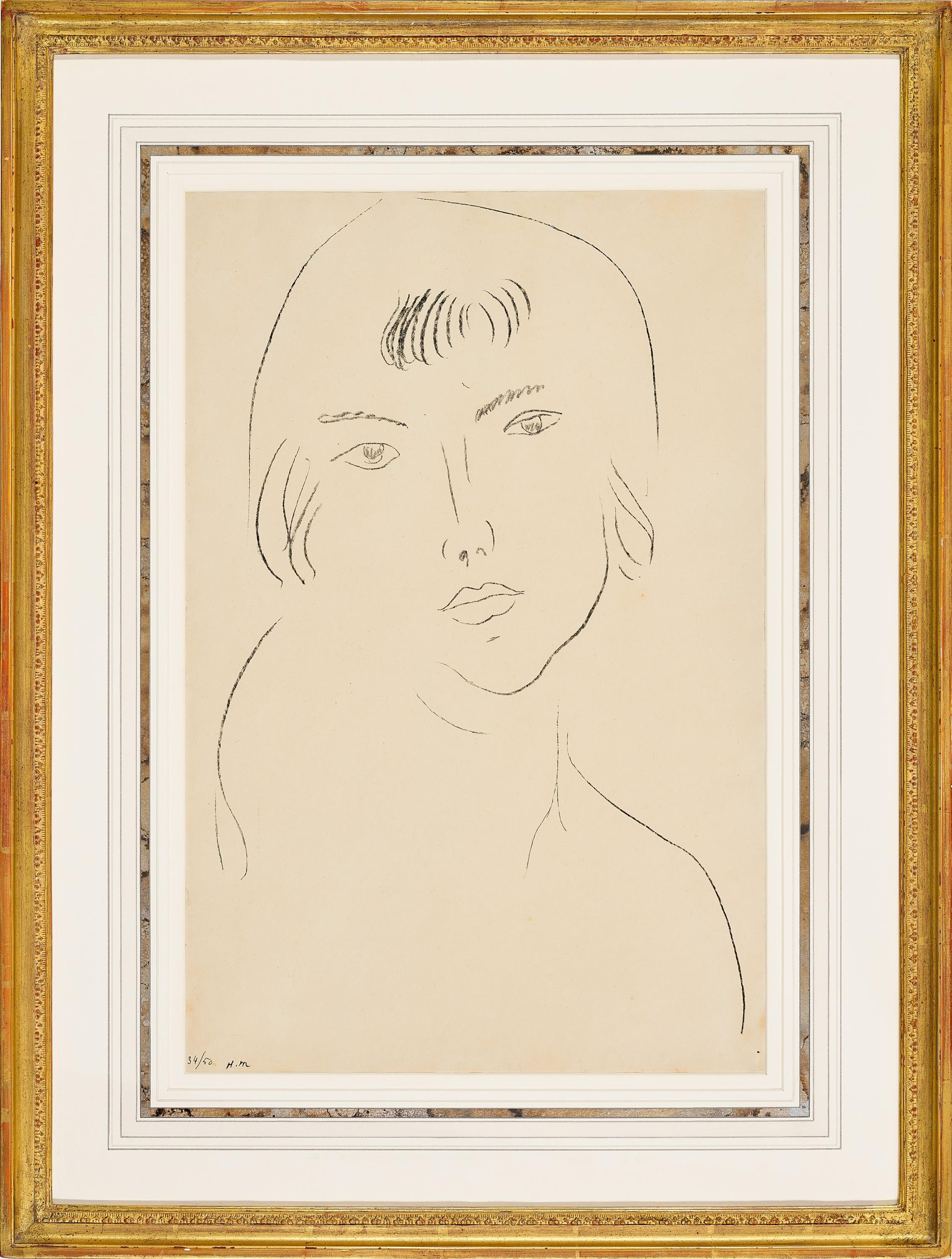 Henri Matisse, Visage à la frange Henri Matisse, Visage à la frange