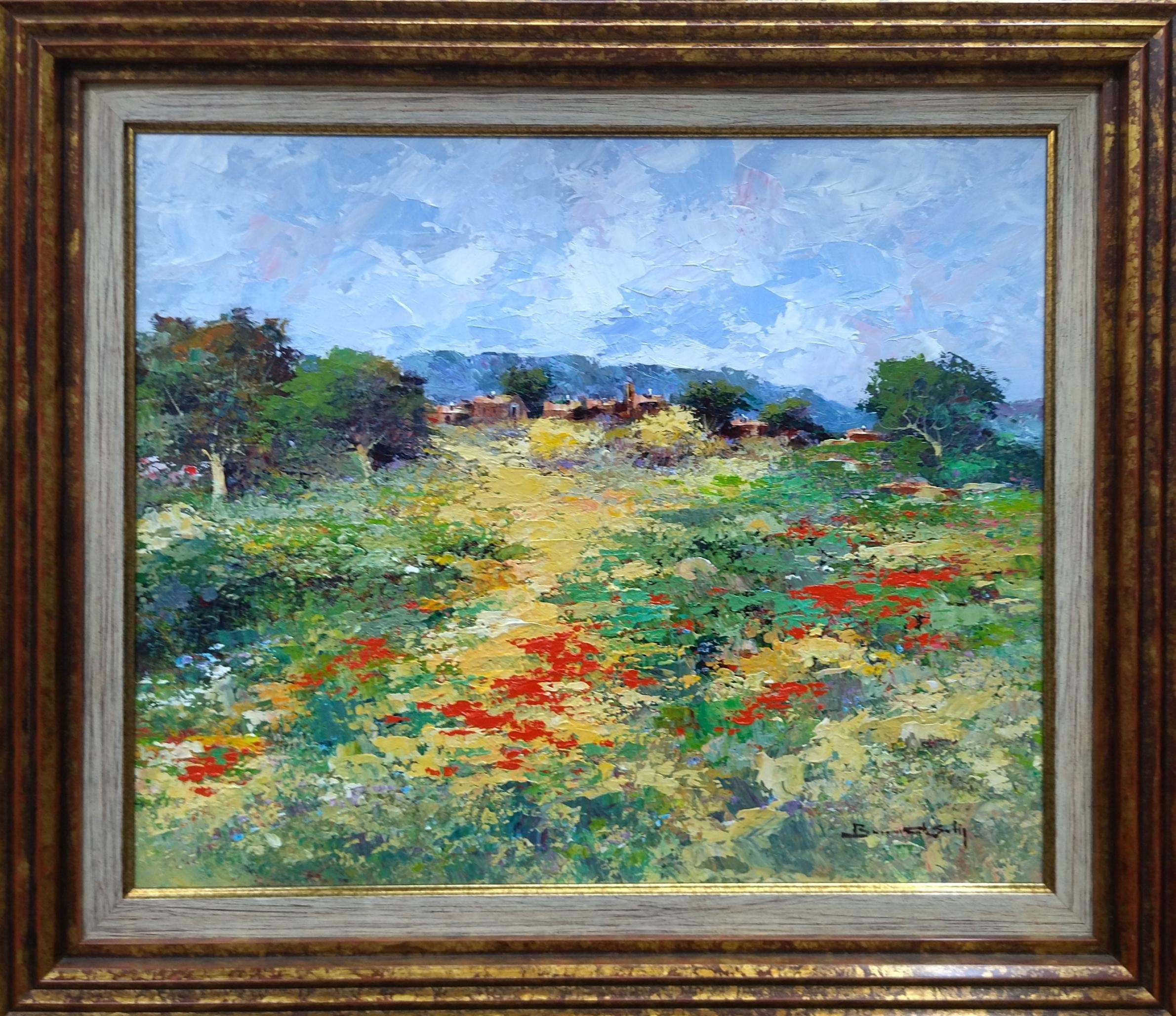 Benavente Solis, Poppy landscape Benavente Solis, Poppy landscape