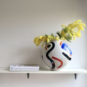 Design, Moon jar en porcelaine, Laura Dujoncquoy