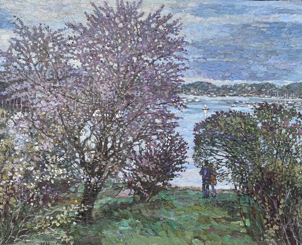 Nadezda Stupina, Spring evening at the fjord Nadezda Stupina, Spring evening at the fjord