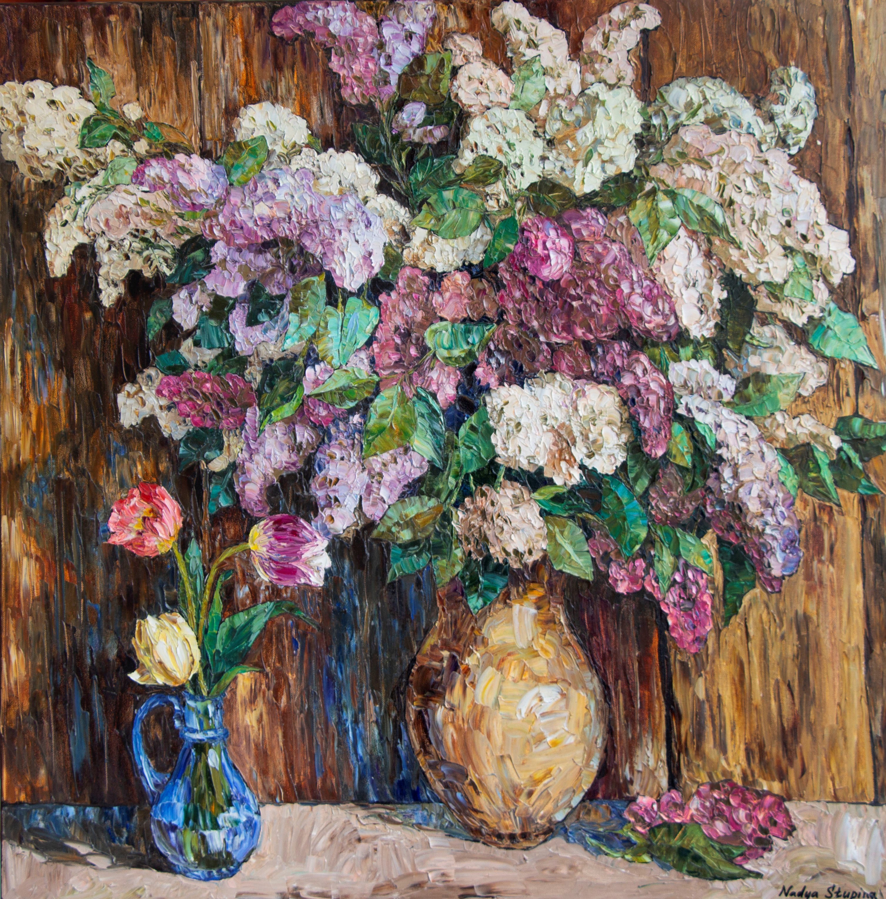 Nadezda Stupina, Still- life with lilac Nadezda Stupina, Still- life with lilac