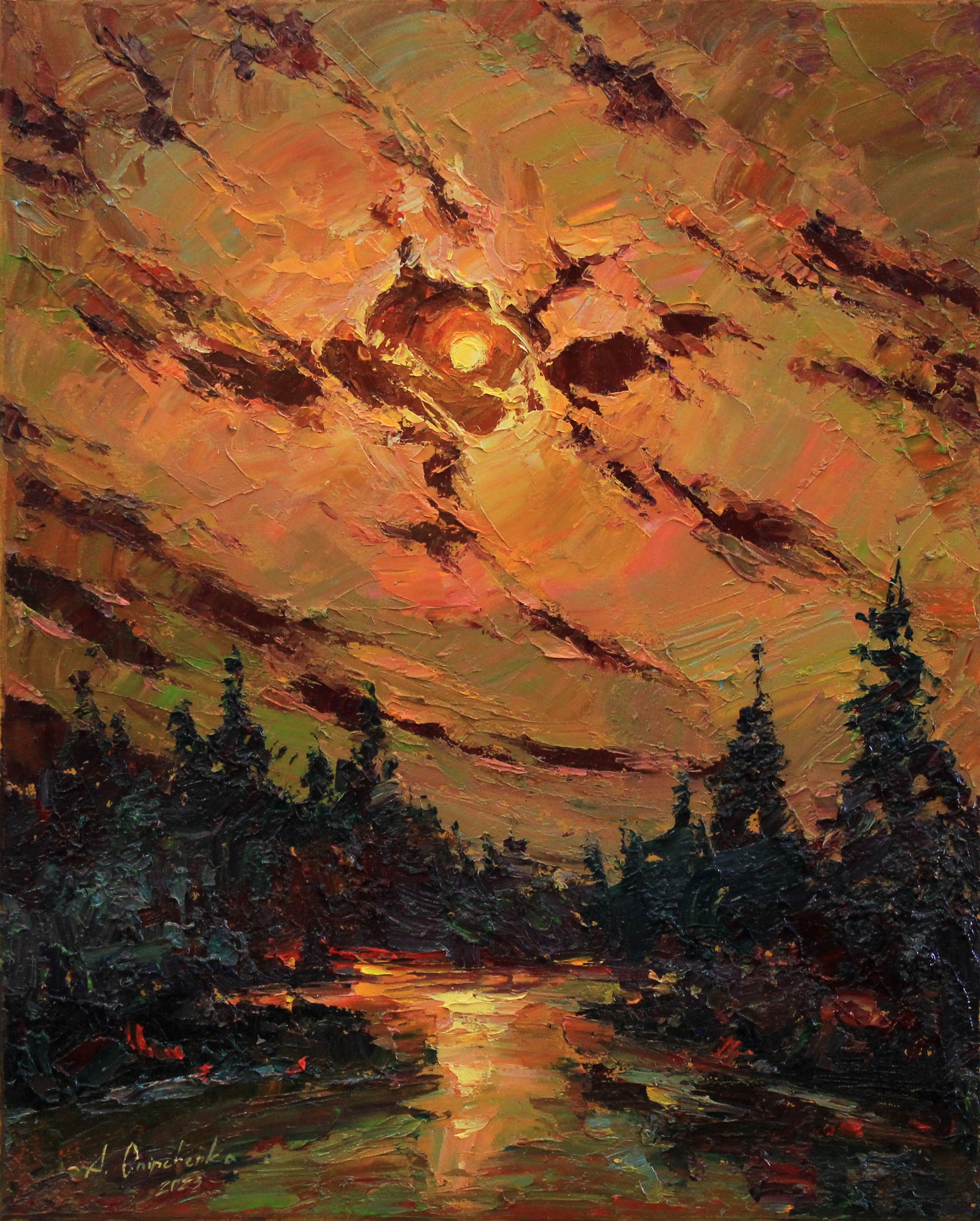 Alisa Onipchenko-Cherniakovska, Moon in gold Alisa Onipchenko-Cherniakovska, Moon in gold