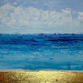 Peinture, Blue beach, Brigitte Dravet
