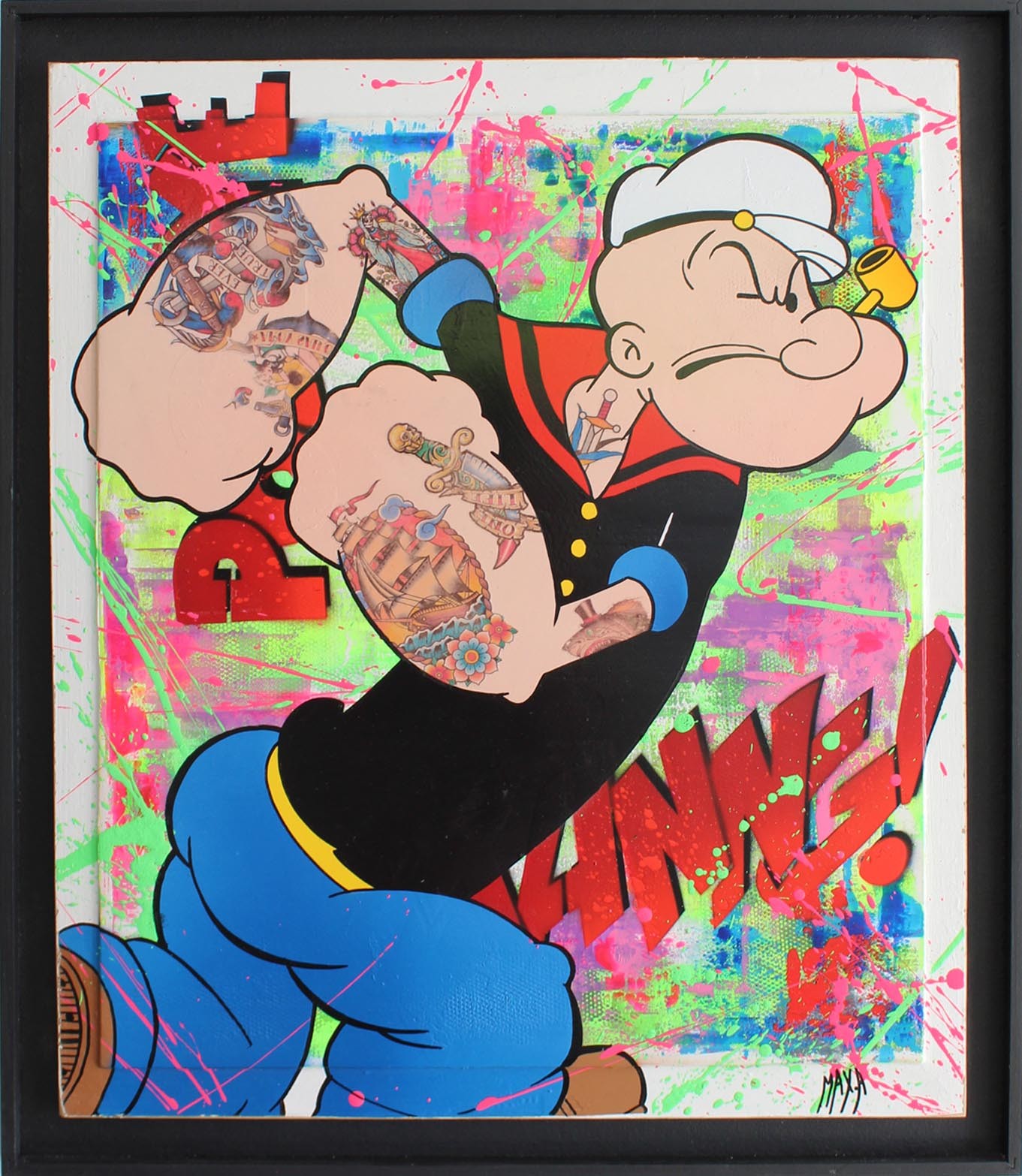 Maxime Andriot, Popeye Tatoo Maxime Andriot, Popeye Tatoo