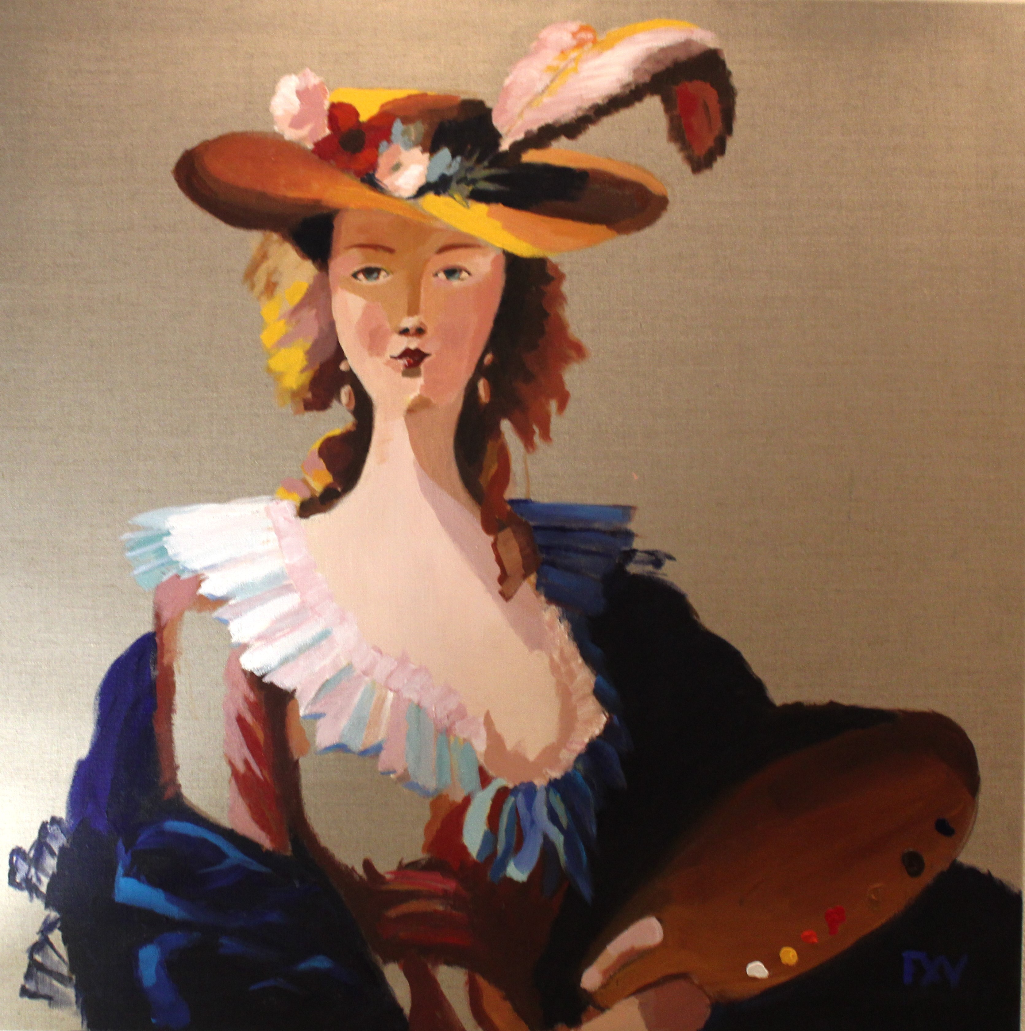 FXV, Élizabeth Vigée le Brun au chapeau de paille FXV, Élizabeth Vigée le Brun au chapeau de paille