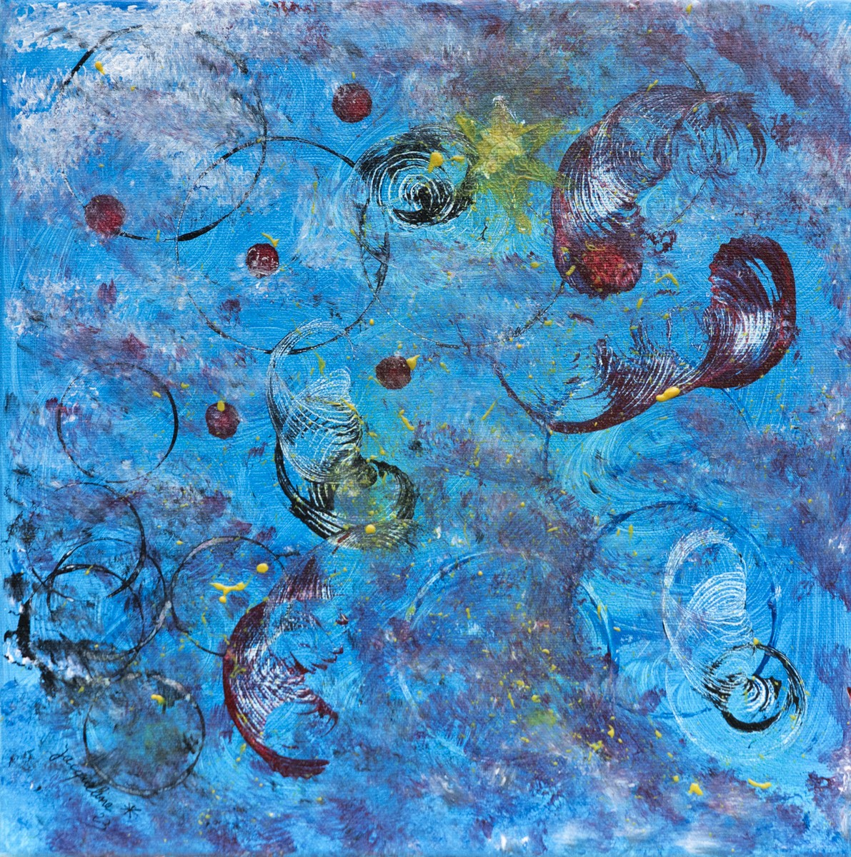 Jacqueline Chatelain, Abstrait Bleu n°1 Jacqueline Chatelain, Abstrait Bleu n°1