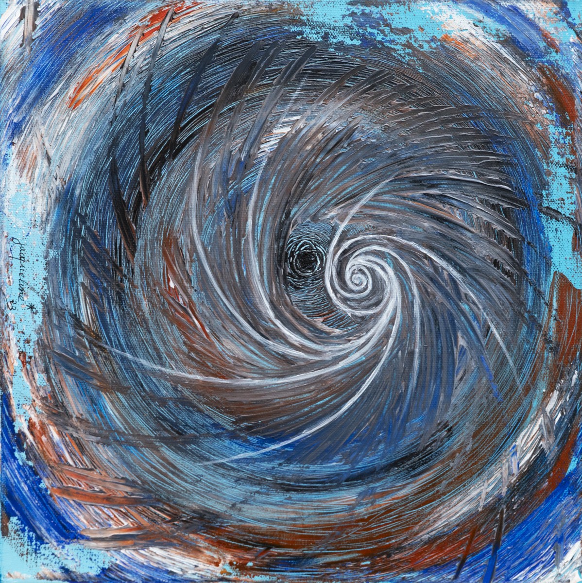 Jacqueline Chatelain, Abstrait Bleu n°3 Jacqueline Chatelain, Abstrait Bleu n°3