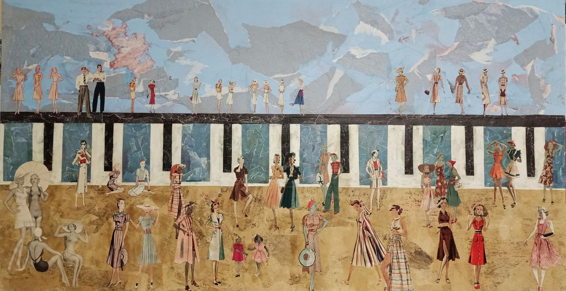 Aurélie Dussossoy, Bain de foule Aurélie Dussossoy, Bain de foule