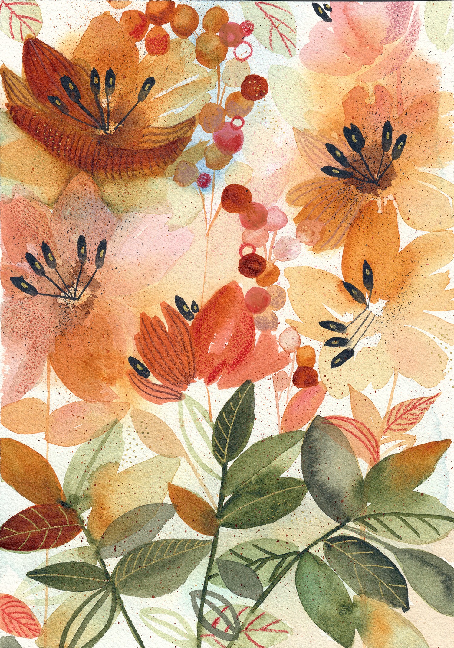 Gris De Garance, Composition florale 1 Gris De Garance, Composition florale 1