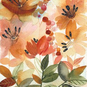 Gemälde, Composition florale 1, Gris De Garance