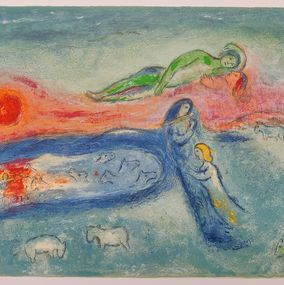 Print, Death of Dorcon, Marc Chagall