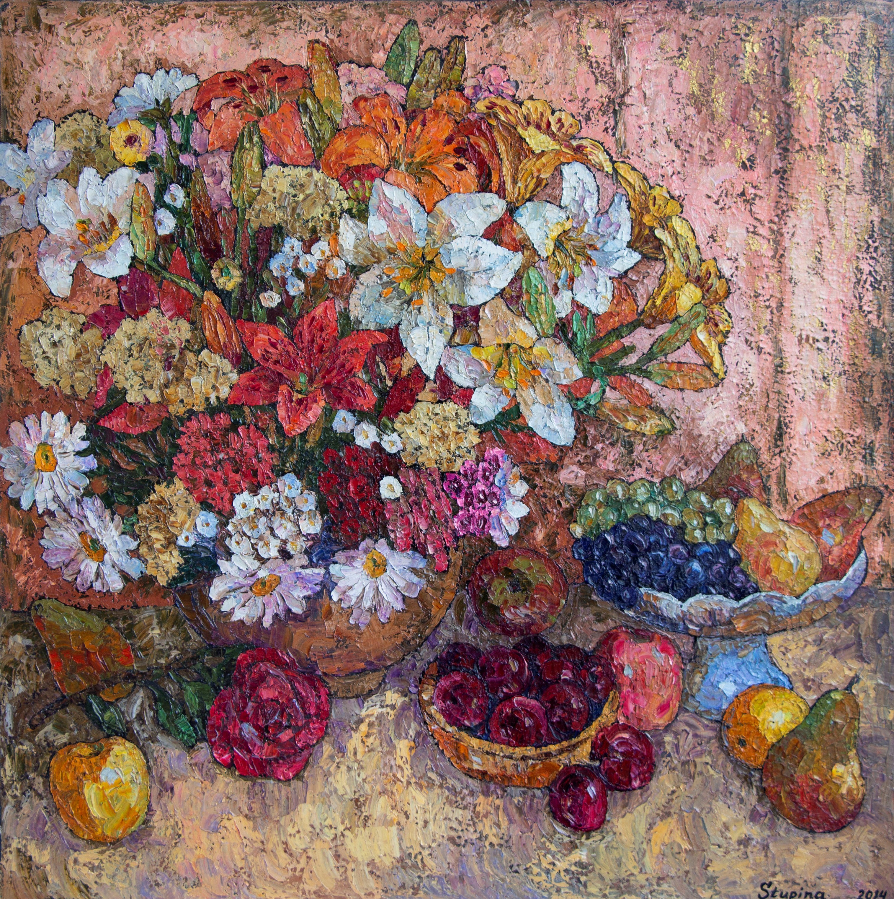 Nadezda Stupina, Stil life with lilies Nadezda Stupina, Stil life with lilies