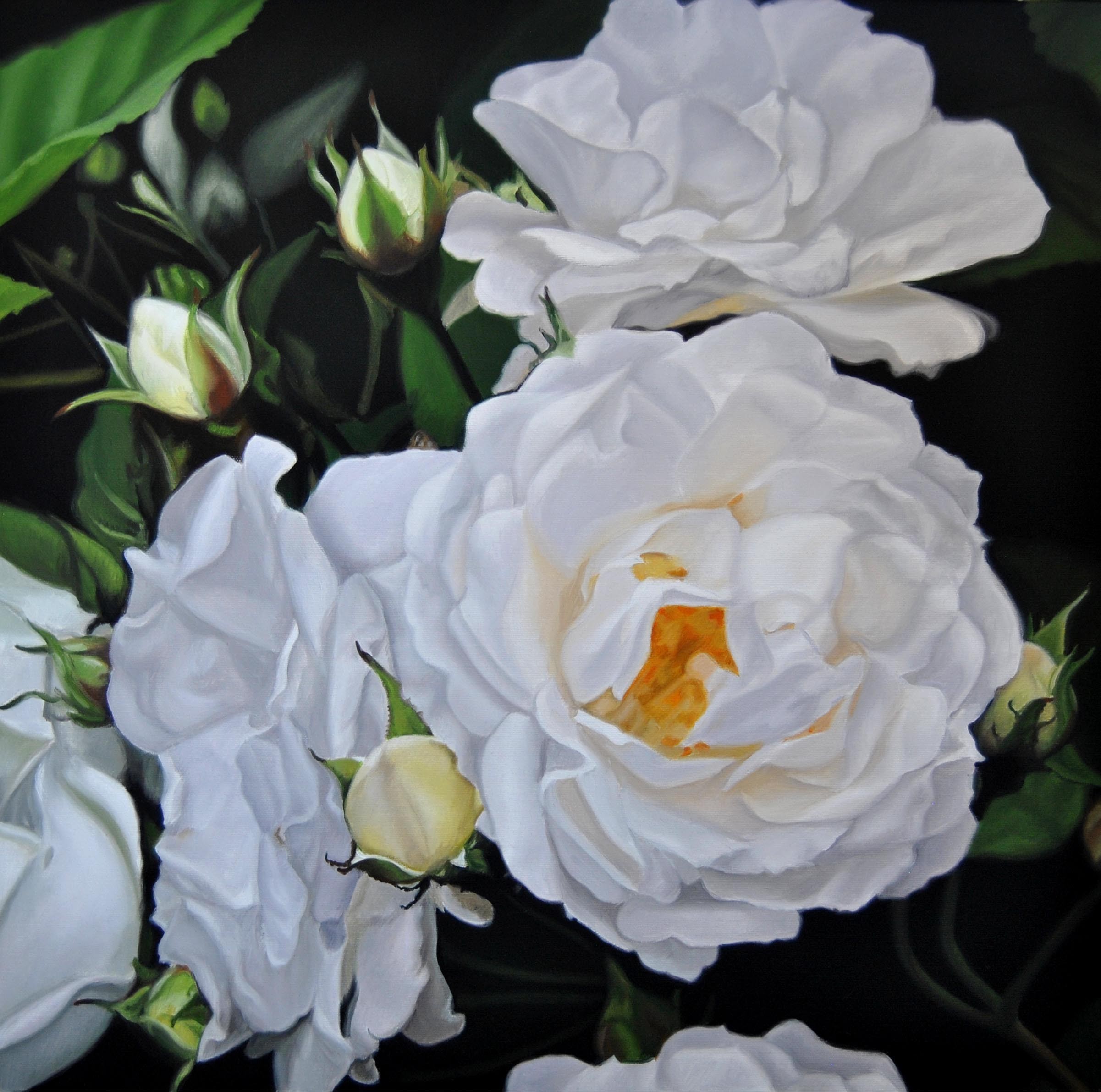 Simona Tsvetkova, White roses Simona Tsvetkova, White roses