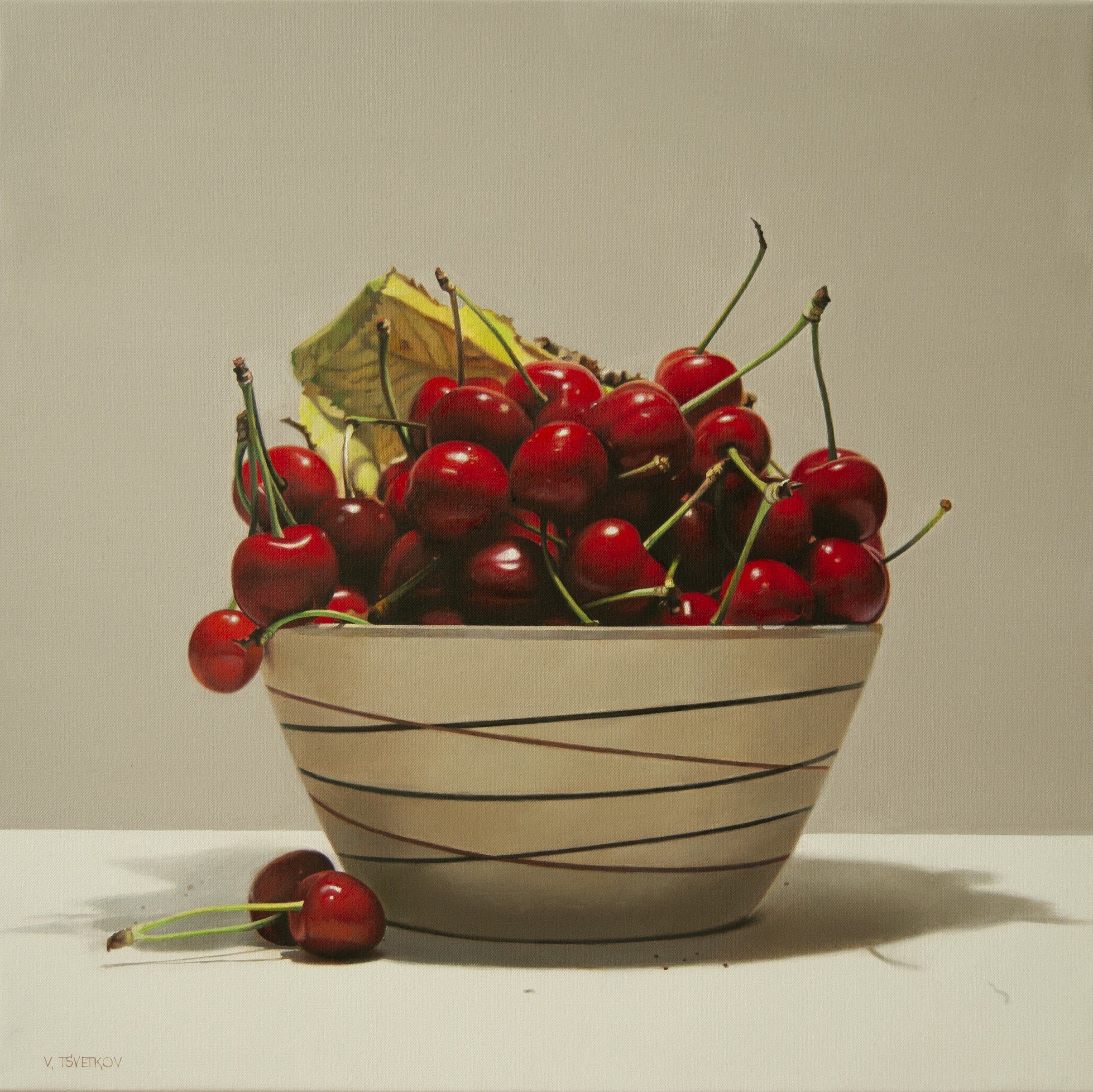 Valeri Tsvetkov, Still life with cherries Valeri Tsvetkov, Still life with cherries