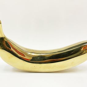 Sculpture, Golden Banana, no. 8/25, Jaromir Gargulak
