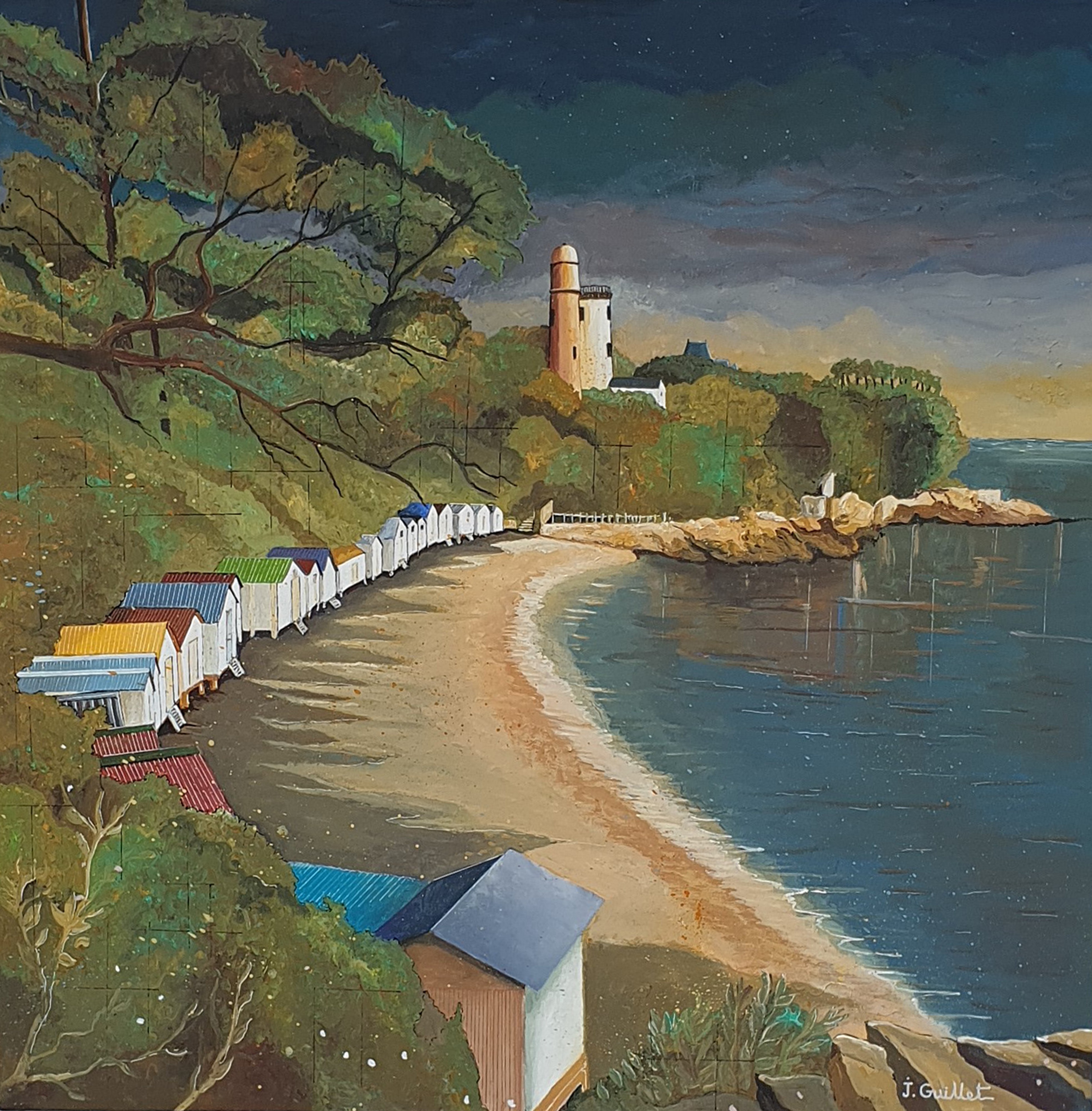 Jacques Guillet, Noirmoutier, plage de l'Anse rouge Jacques Guillet, Noirmoutier, plage de l'Anse rouge