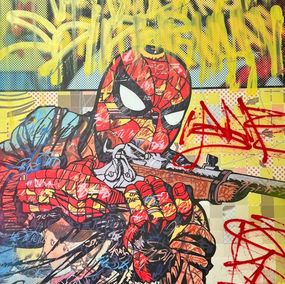 Gemälde, The Amazing Spiderman Western Cowboy Graffiti, Dillon Boy