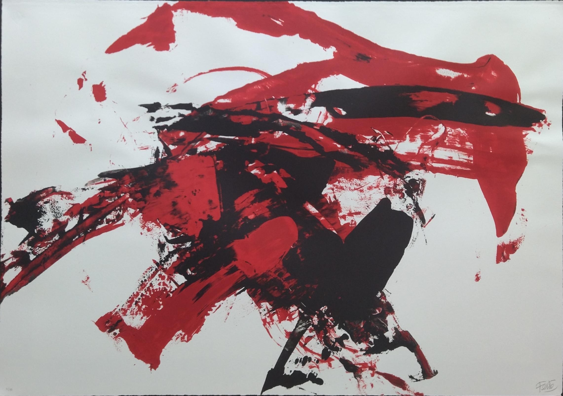 Luis Feito, Abstract in red Luis Feito, Abstract in red