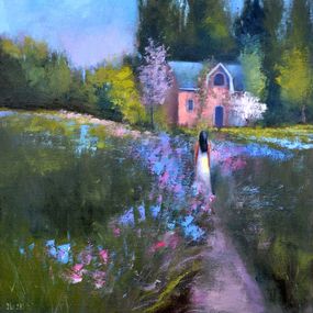 Painting, Beautiful garden, Elena Lukina