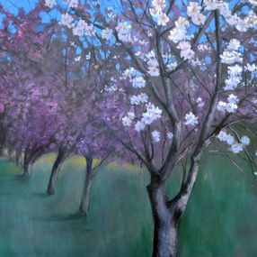 Gemälde, Spring in the garden, Elena Lukina