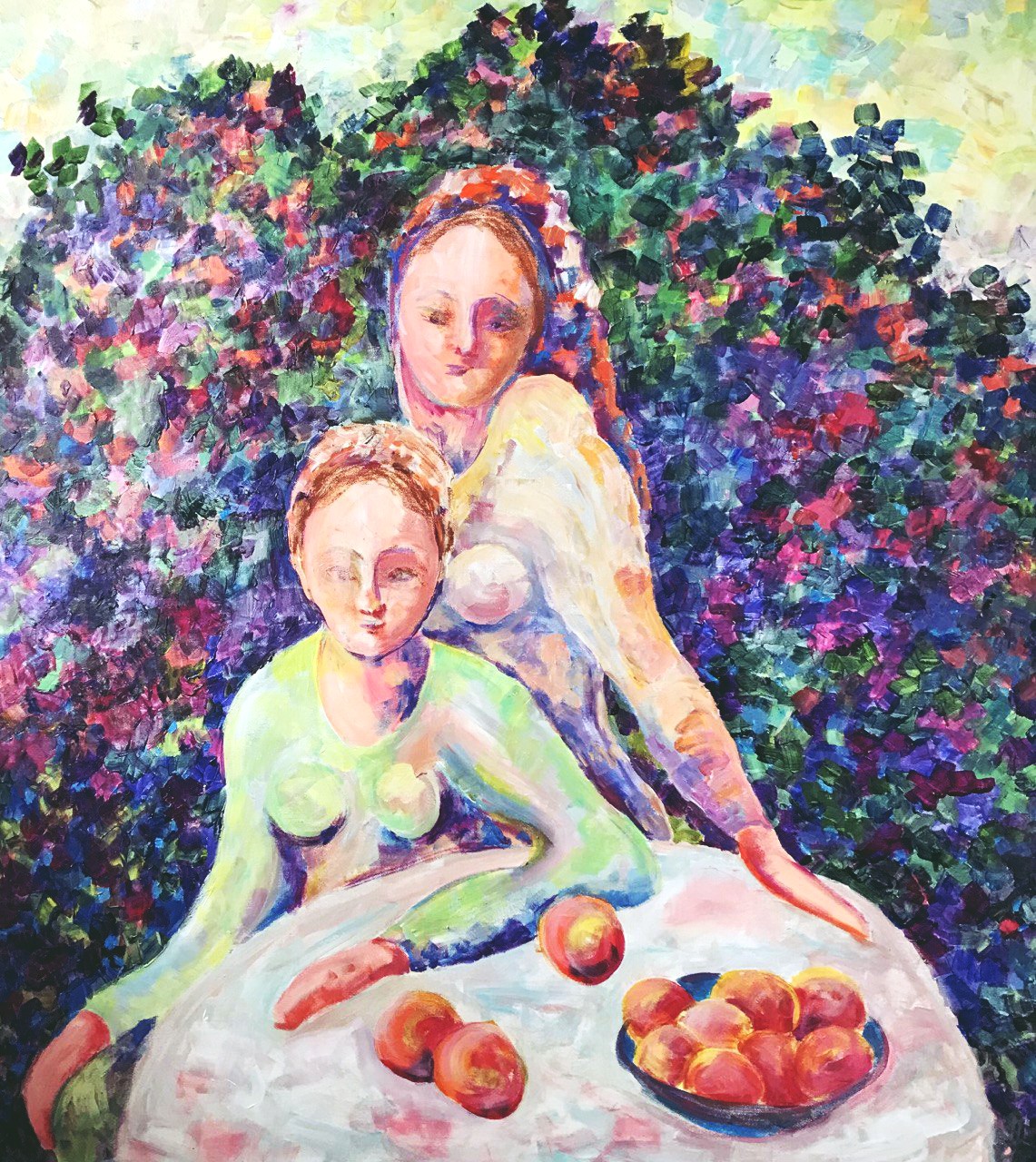 Tetiana Pchelnykova, Sisters in Bloom, original painting by Ukrainian artist Tetiana Pchelnykova Tetiana Pchelnykova, Sisters in Bloom, original painting by Ukrainian artist Tetiana Pchelnykova
