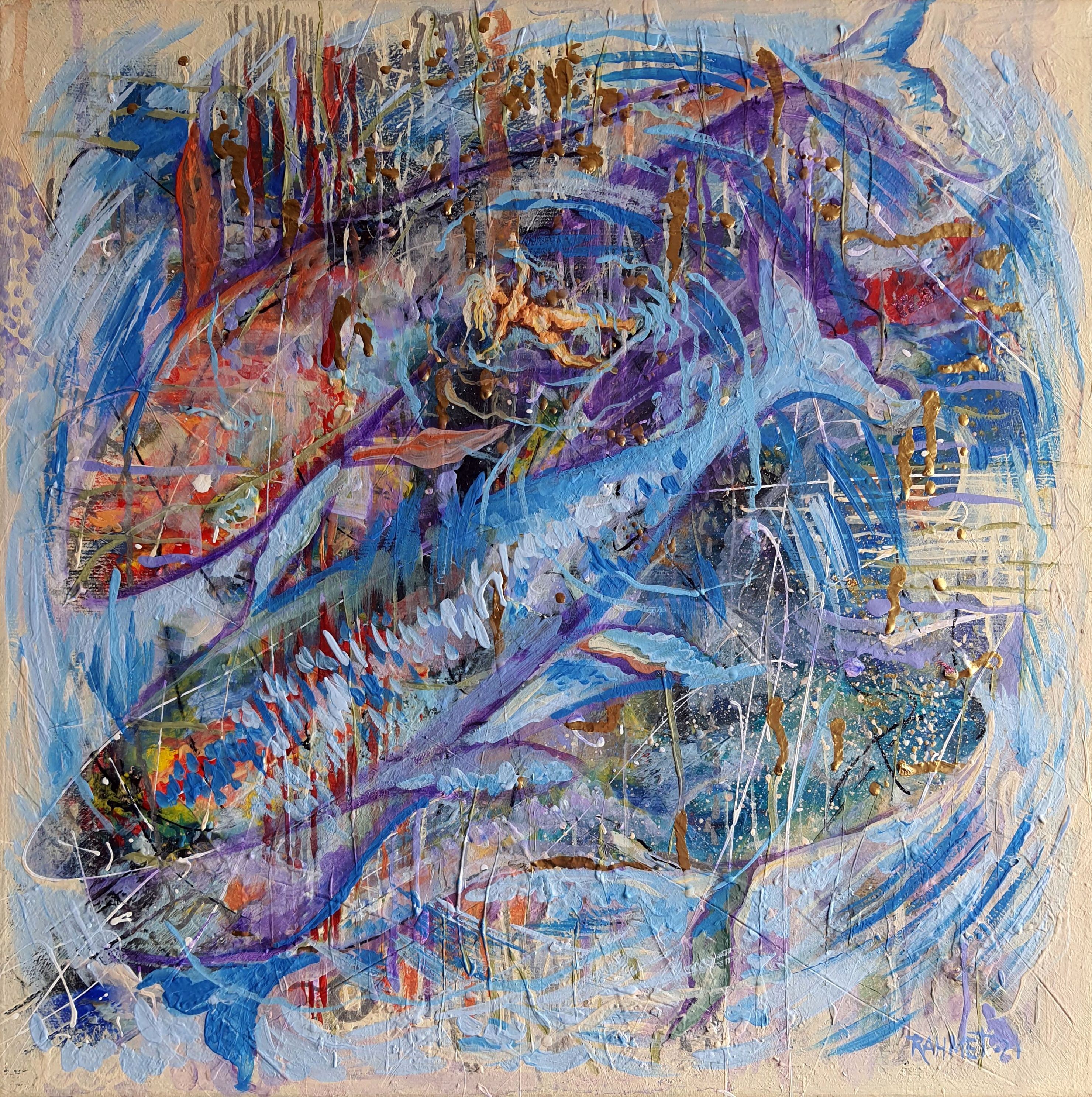 Rakhmet Redzhepov (Ramzi), Sea, Whales, and Girl Rakhmet Redzhepov (Ramzi), Sea, Whales, and Girl