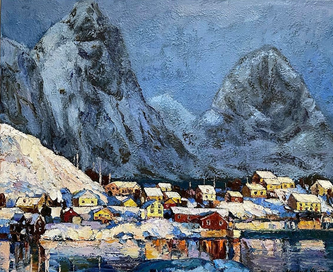 Nadezda Stupina, North. At the foot of the high mountains. Nadezda Stupina, North. At the foot of the high mountains.