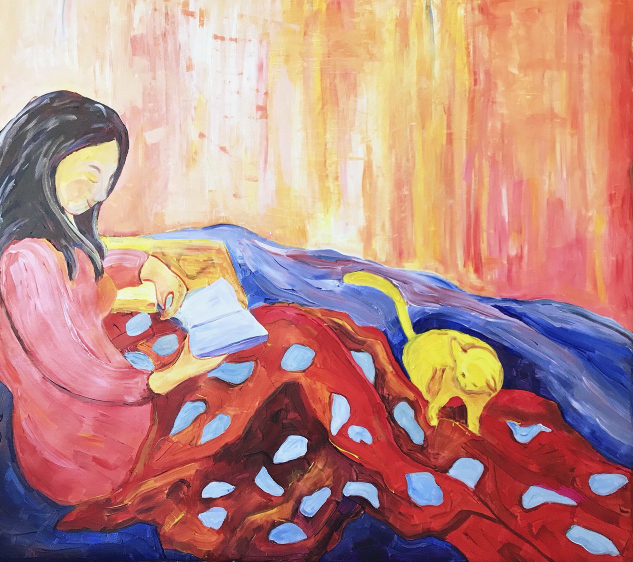 Tetiana Pchelnykova, Cocoon of Comfort, The Joy Series: A Journey to Inner Happiness original artwork Tetiana Pchelnykova, Cocoon of Comfort, The Joy Series: A Journey to Inner Happiness original artwork