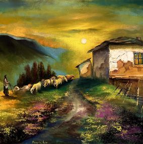 Painting, Lesidren - The Shepherdess, Reneta Isin