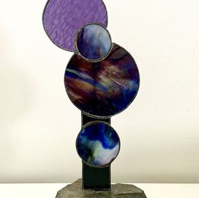 Sculpture, Totem Nébuleuses N°1, Dominique Combe