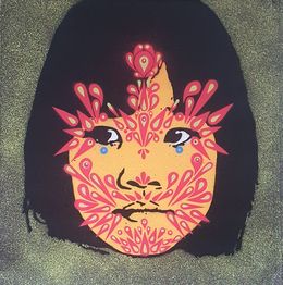 Painting, Ho Chi Minh girl, Stinkfish