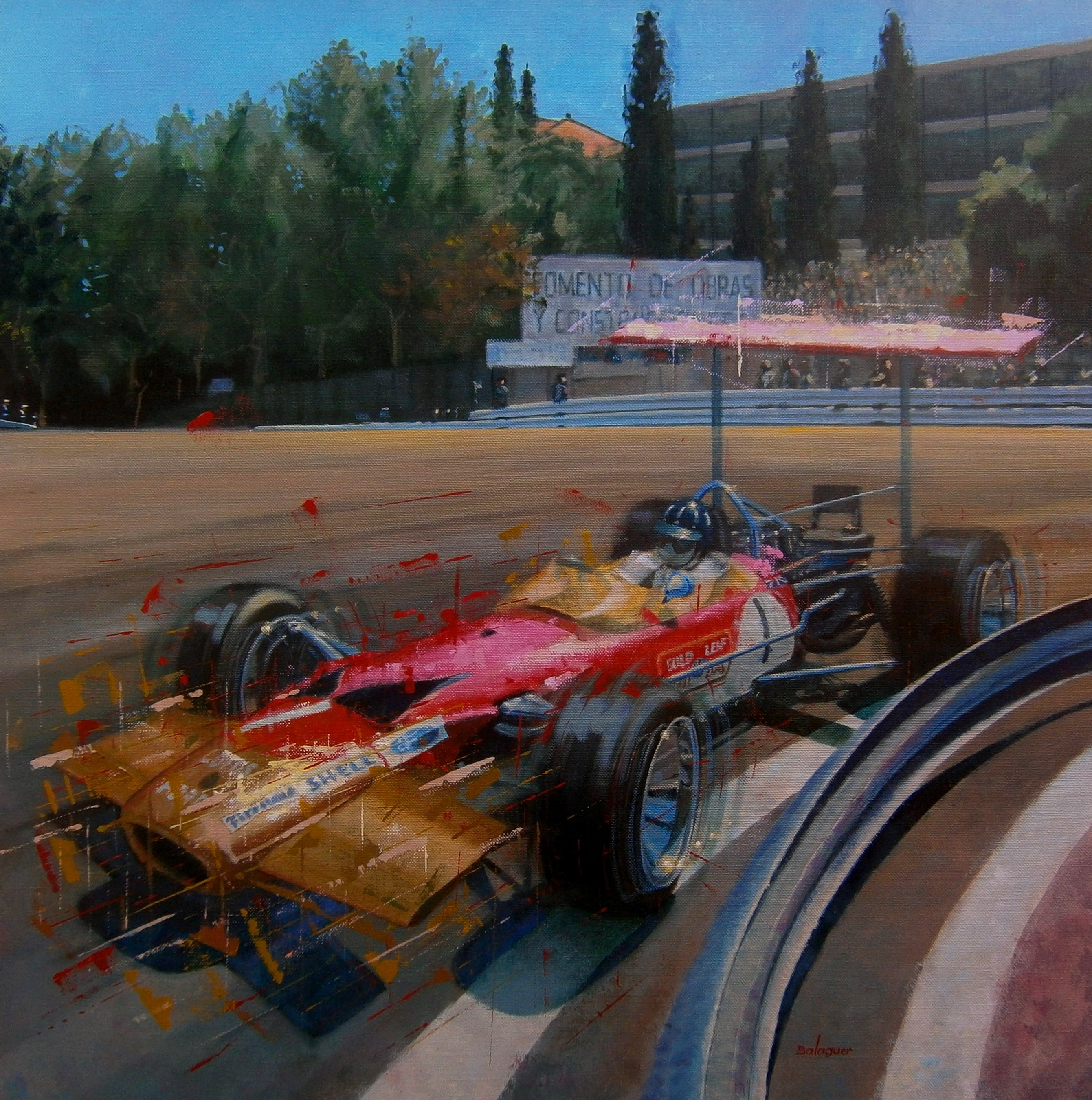 Alex Balaguer, Car Races, Graham Hill. Montjuic 1969. Lotus 49B Alex Balaguer, Car Races, Graham Hill. Montjuic 1969. Lotus 49B