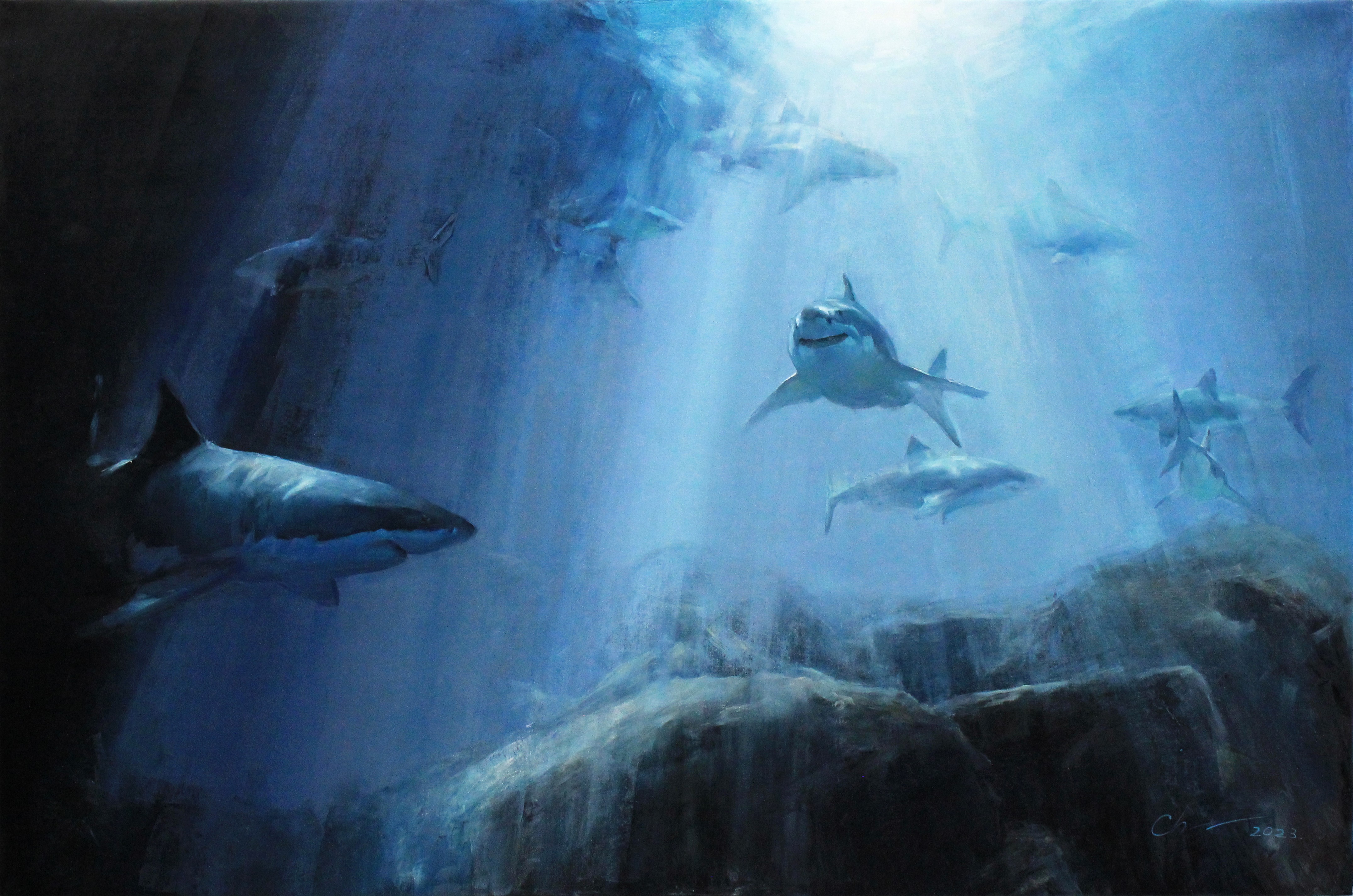 Serhii Cherniakovskyi, Deep blue waters Serhii Cherniakovskyi, Deep blue waters