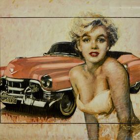 Gemälde, Marilyn Monroe Cadillac, Peter Donkersloot
