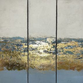 Gemälde, Le bonheur à l'horizon (tryptiques), Brigitte Dravet
