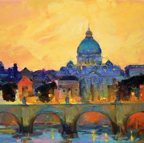 Gemälde, St. Angelo Bridge in Rome, Serhii Cherniakovskyi