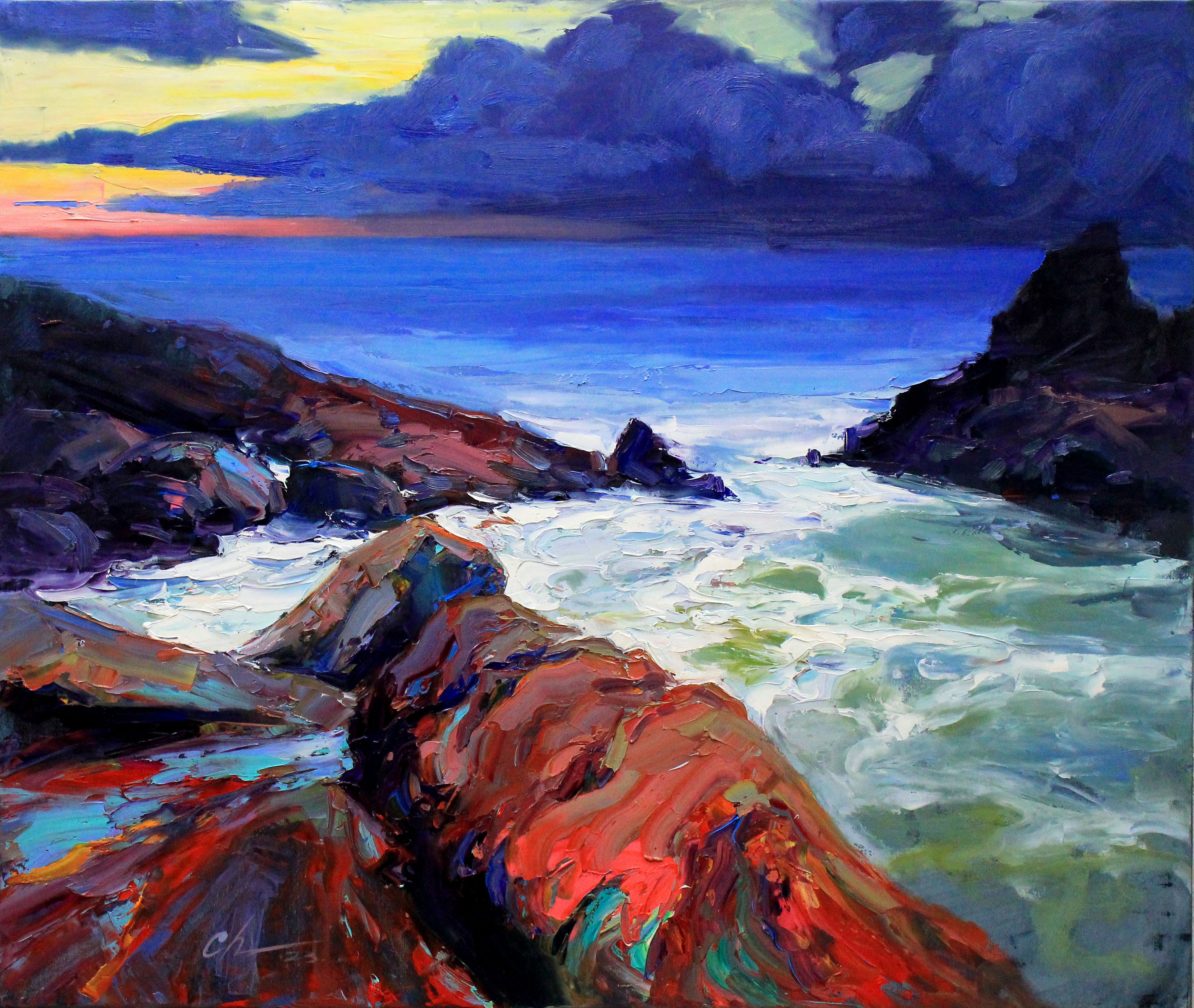 Serhii Cherniakovskyi, Evening sea Serhii Cherniakovskyi, Evening sea