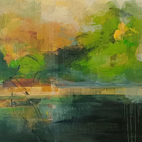 Painting, La ligne verte, Anne-Sophie Larcena