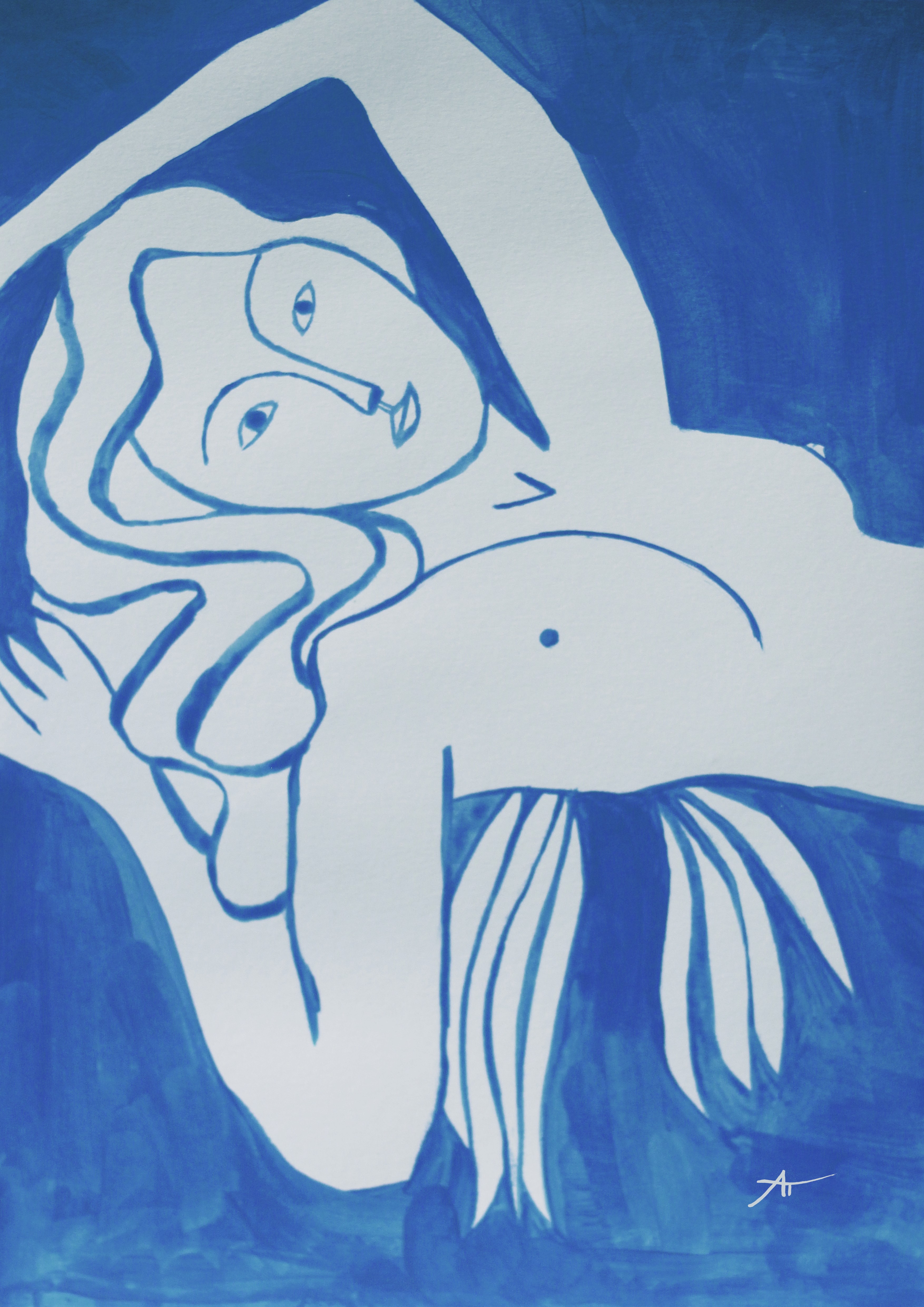 Aurélie Trabaud, Divan bleu Aurélie Trabaud, Divan bleu