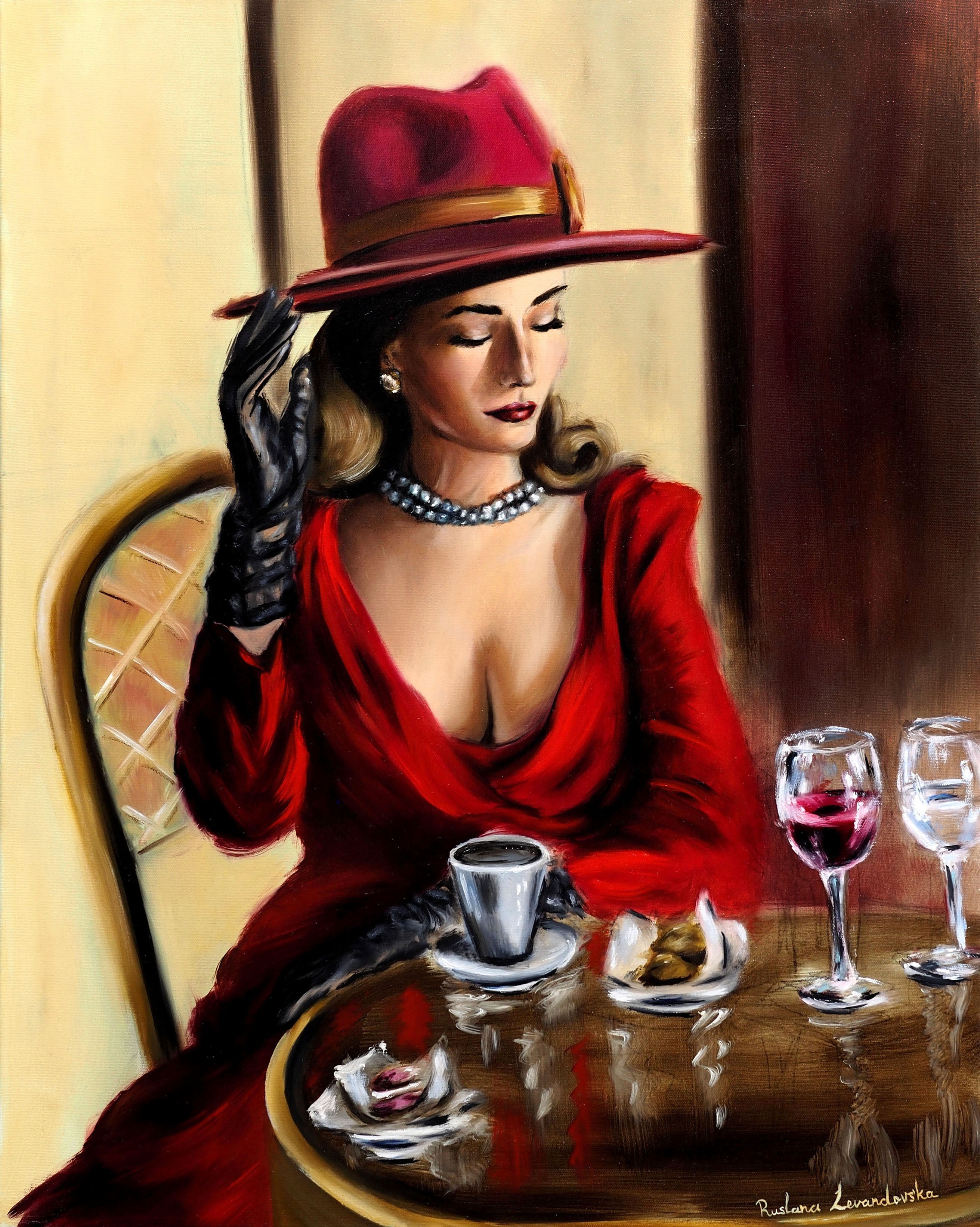 Ruslana Levandovska, Lady in Red in Paris Ruslana Levandovska, Lady in Red in Paris