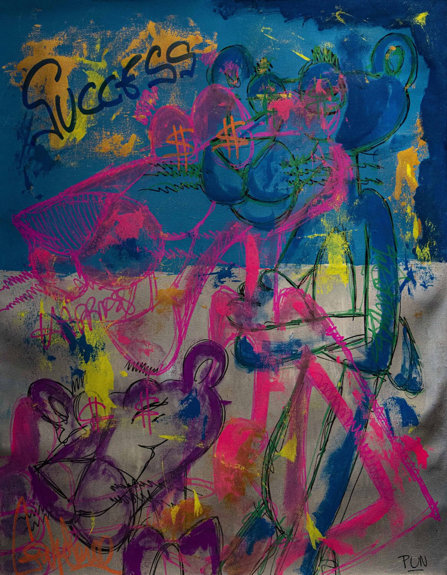 Carlos Pun Art, Happiness states of success ft. Pink Panther Carlos Pun Art, Happiness states of success ft. Pink Panther