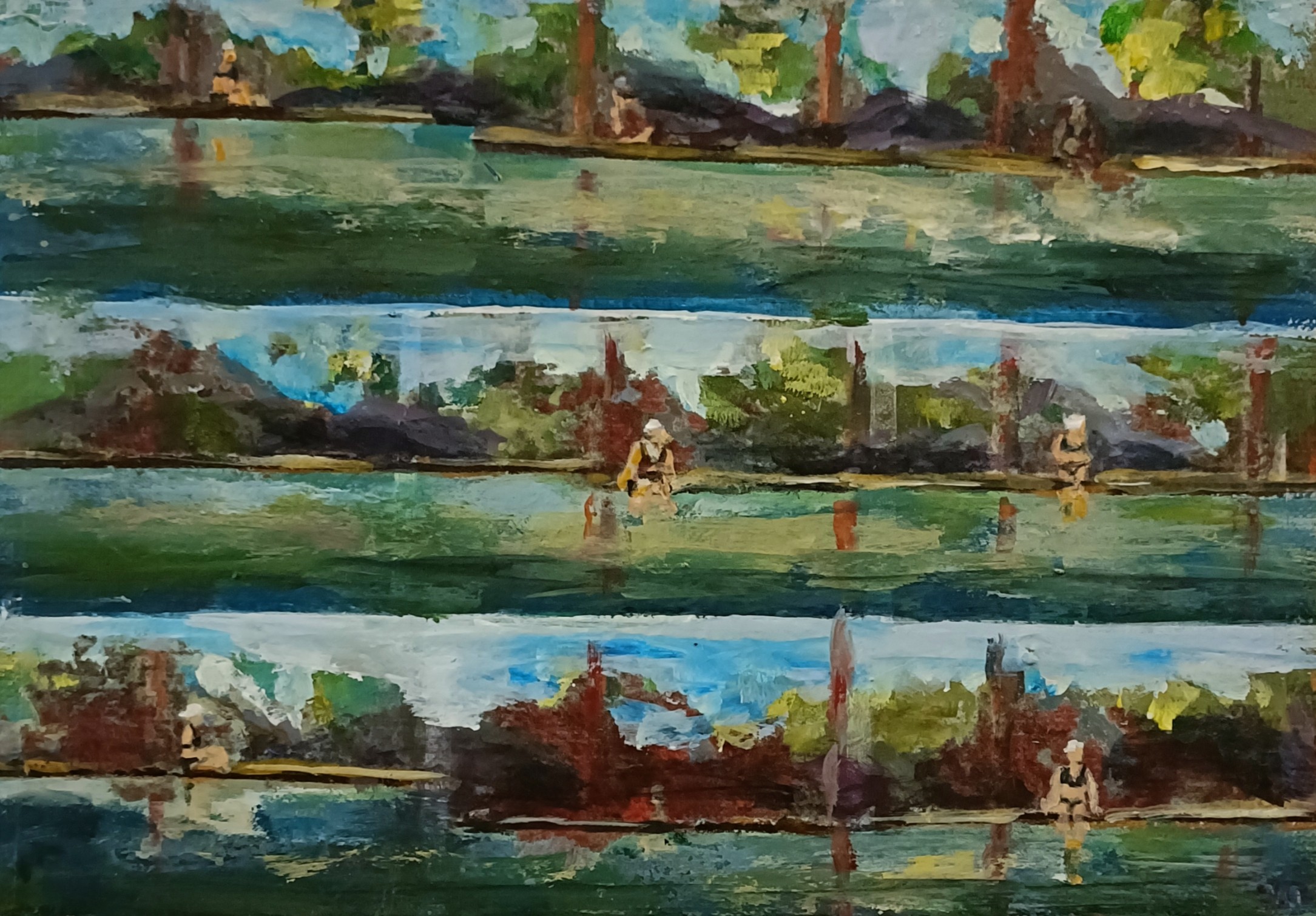 Anne-Sophie Larcena, Réflexions d'eau 1 Anne-Sophie Larcena, Réflexions d'eau 1