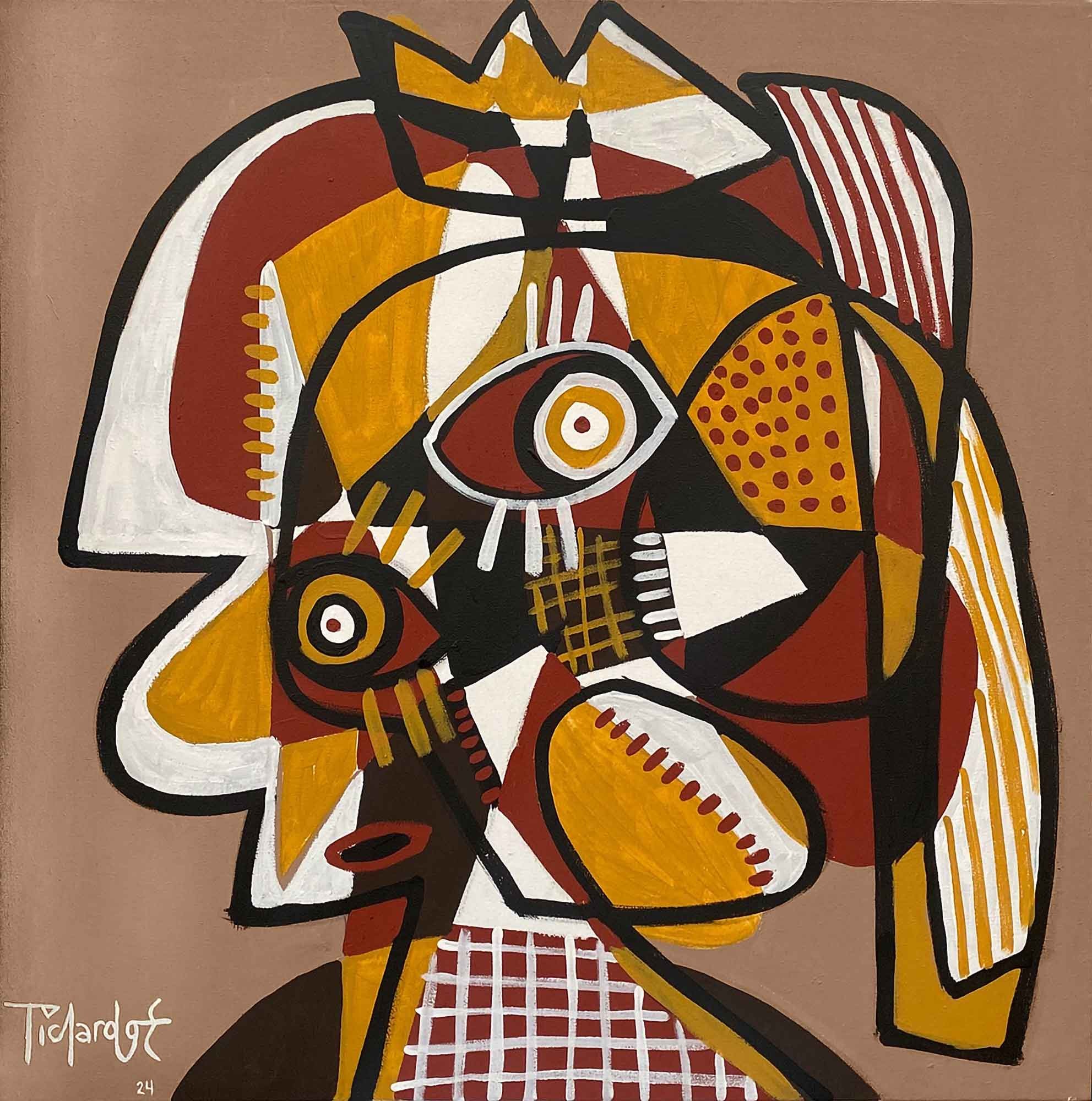 Enrique Pichardo, Serie Terra Retrato en fondo beige Enrique Pichardo, Serie Terra Retrato en fondo beige