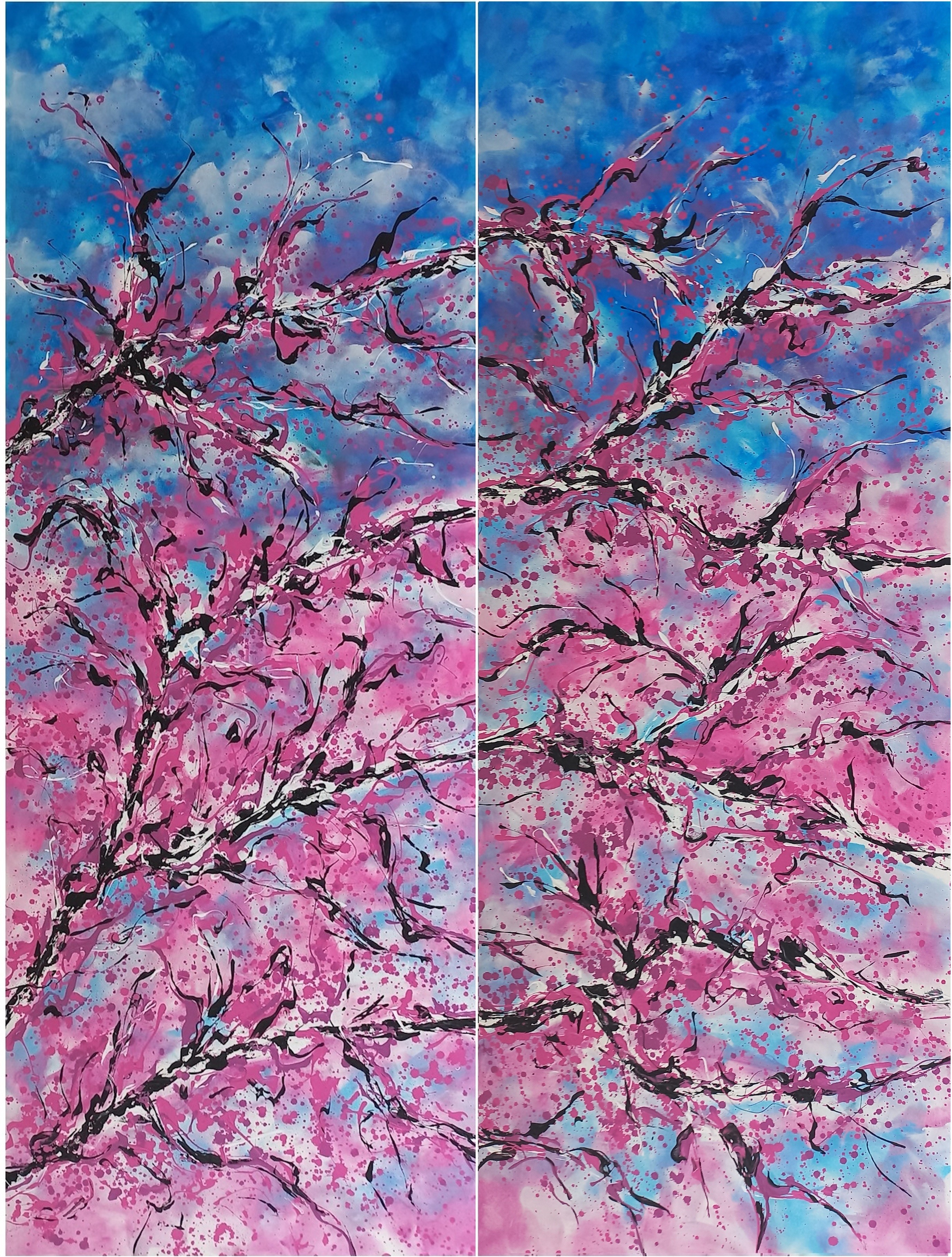 Max Yaskin, Sakura diptych Max Yaskin, Sakura diptych