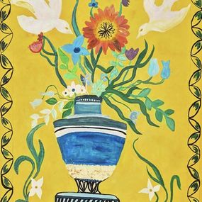Peinture, Sun and Flowers, Diane Bellier