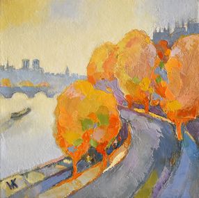 Gemälde, Paris. autumn melody, Volodymyr Kolesnyk