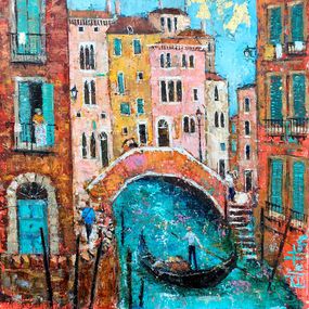 Peinture, Gondolier, Venice, Ellie Hesse